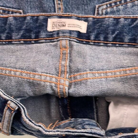 Authentic denim by TRF - denim mini skirt with red and white striped detail - Picture 7 of 7